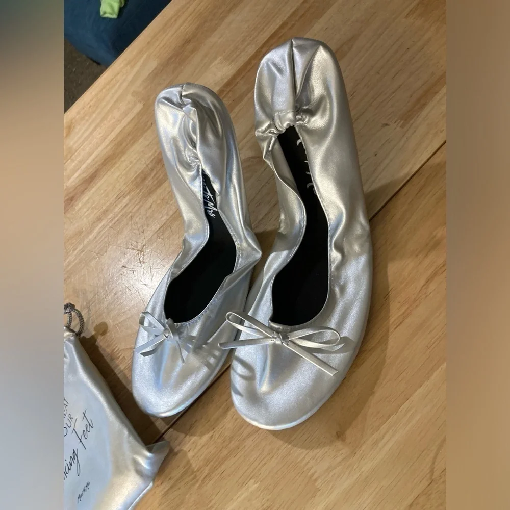 Miss to Mrs dancing slippers for the bride. New & never worn